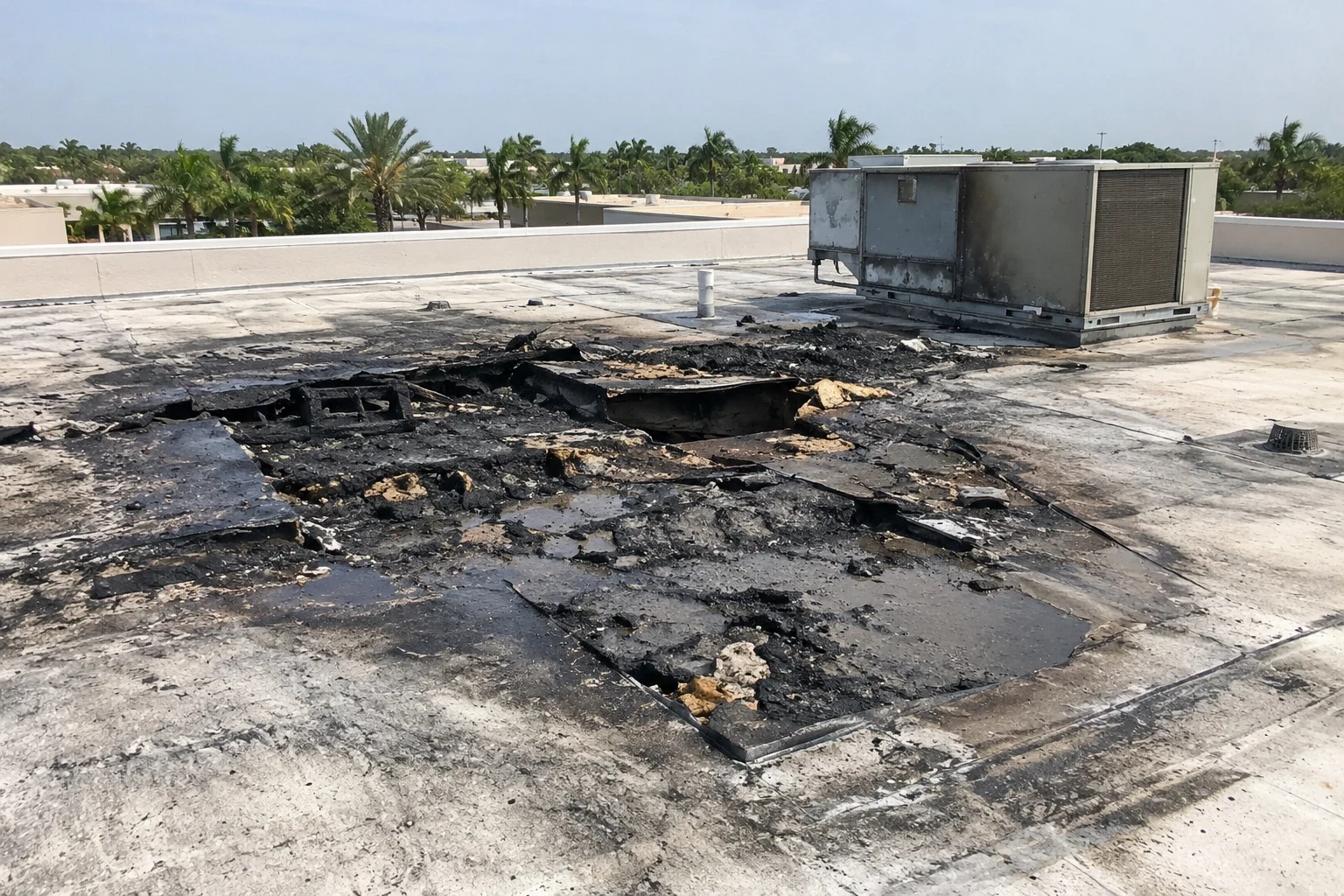 Commercial Hail Damage Roof Repair in Plantation, FL
