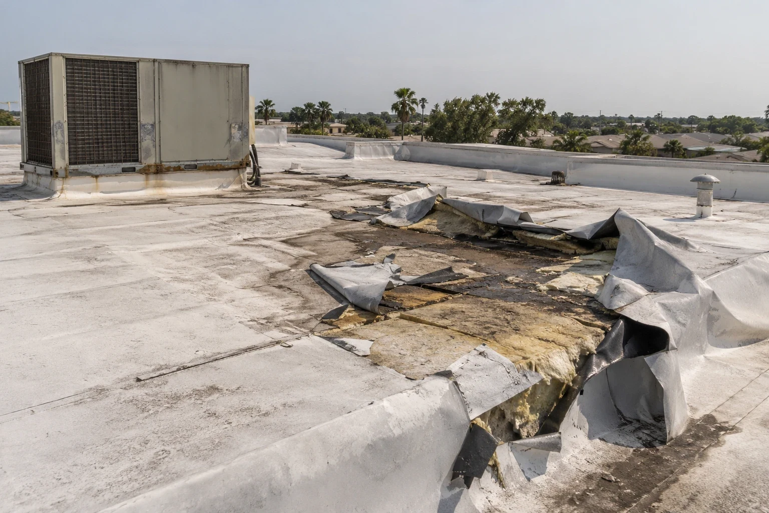 Hurricane roof damage repair in Plantation, FL